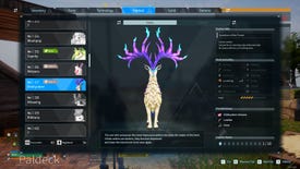 A screenshot of an Eikthyrdeer in Palworld.